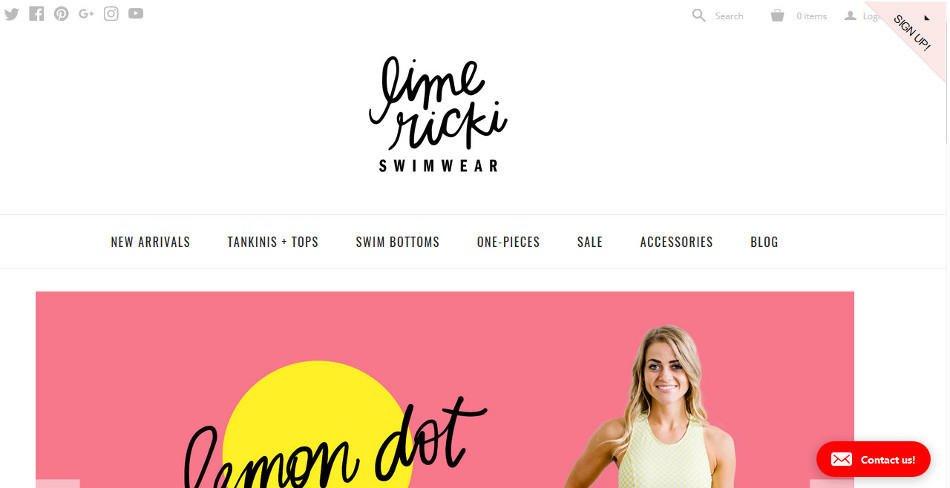 Retail women's swim suit site integrated into Netsuite